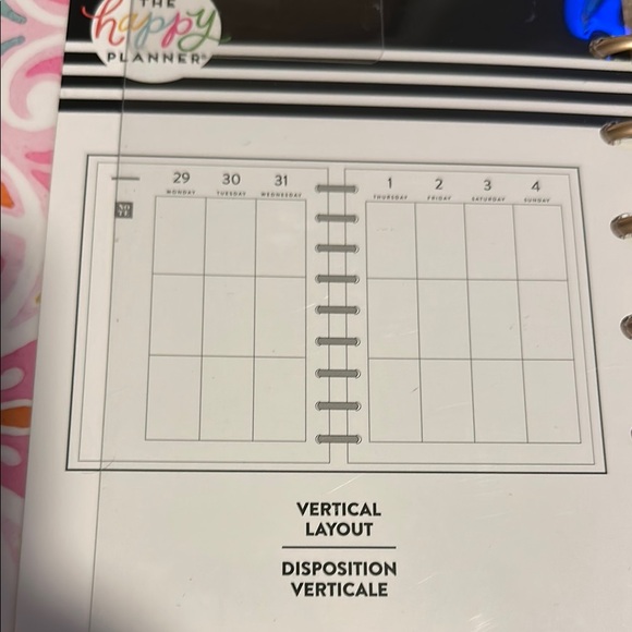 The Happy Planner Pink and Orange 18-Month Planner - Picture 2 of 2